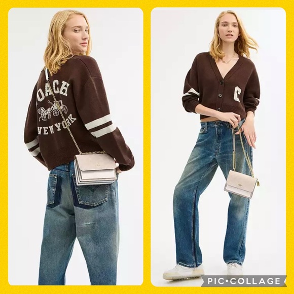 COACH MINI KLARE C9946 SIGNATURE CANVAS CROSSBODY BAG 🌟EUC🌟 - Picture 4 of 17